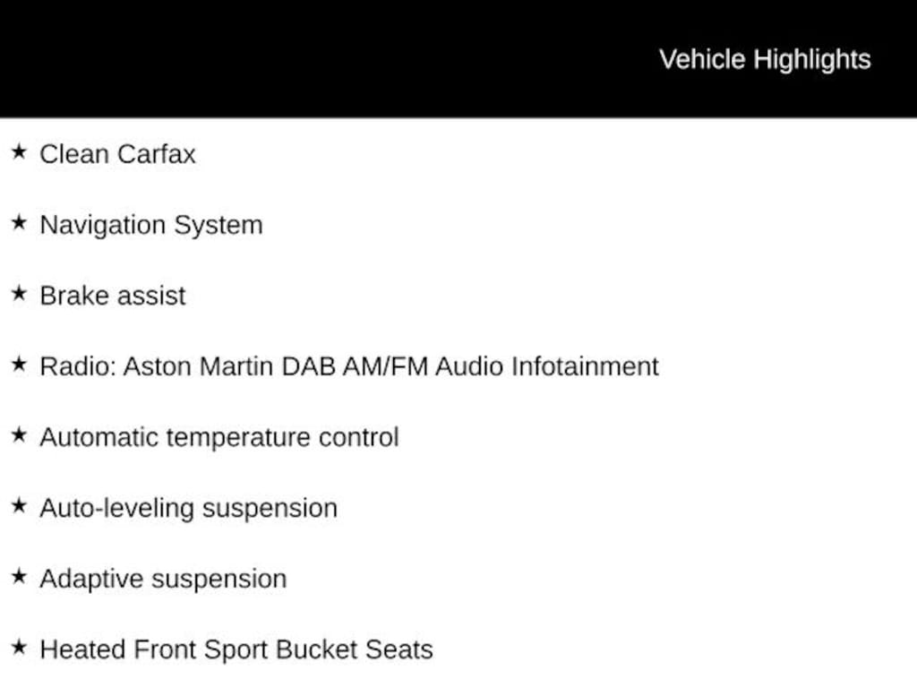 Used 2023 Aston Martin Vantage Convertible