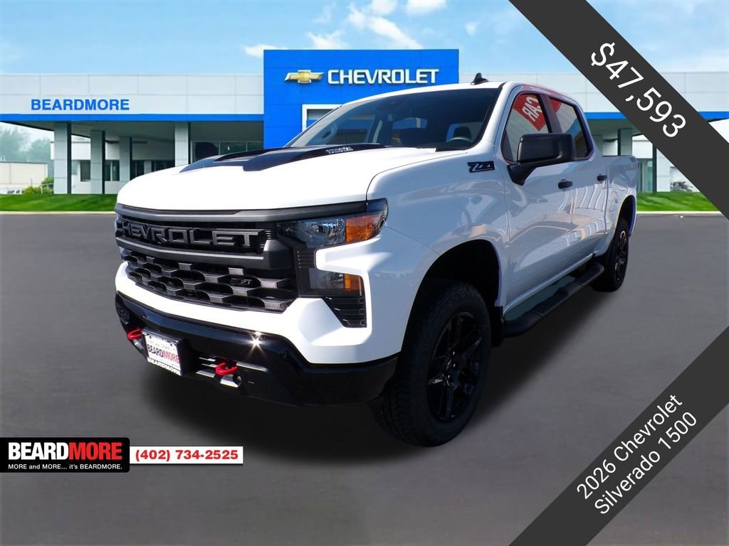 New 2026 Chevrolet Silverado 1500 Custom Trail Boss Truck