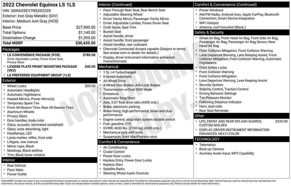 Used 2022 Chevrolet Equinox LS SUV