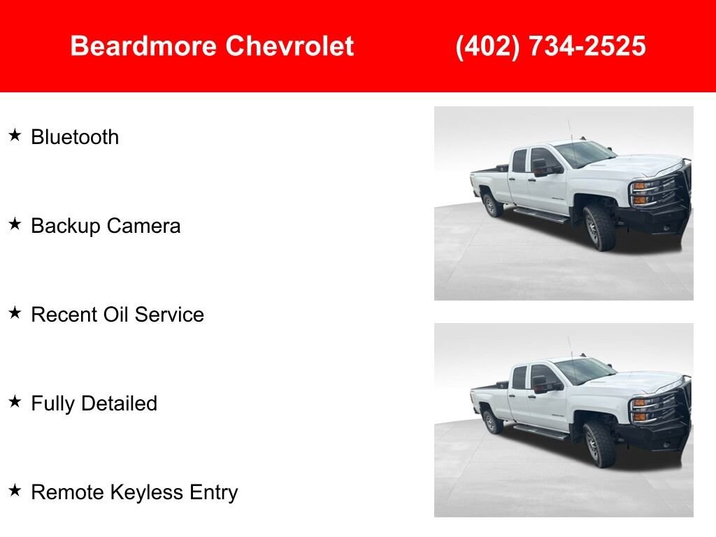 Used 2016 Chevrolet Silverado 3500 HD Work Truck Truck Double Cab