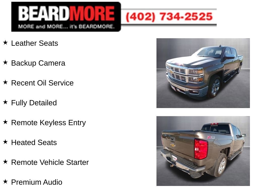 Used 2015 Chevrolet Silverado 1500 LTZ Truck Crew Cab