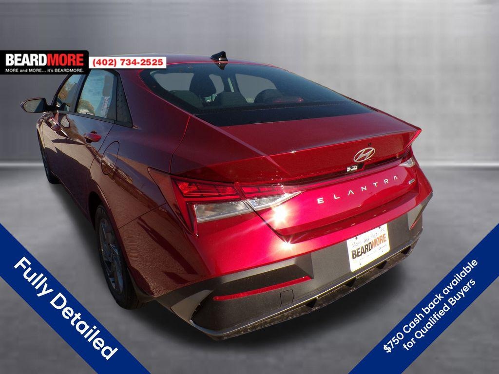 New 2026 Hyundai Elantra Hybrid Blue Sedan