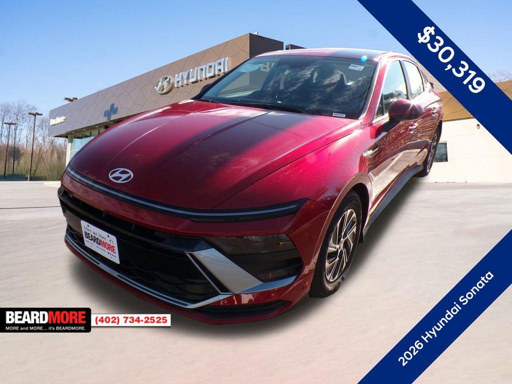 New 2026 Hyundai Sonata Hybrid Blue Sedan