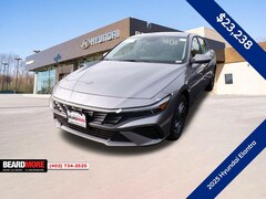 2025 Hyundai Elantra Hybrid Blue Sedan