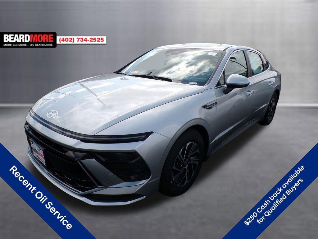 New 2026 Hyundai Sonata Hybrid Blue Sedan