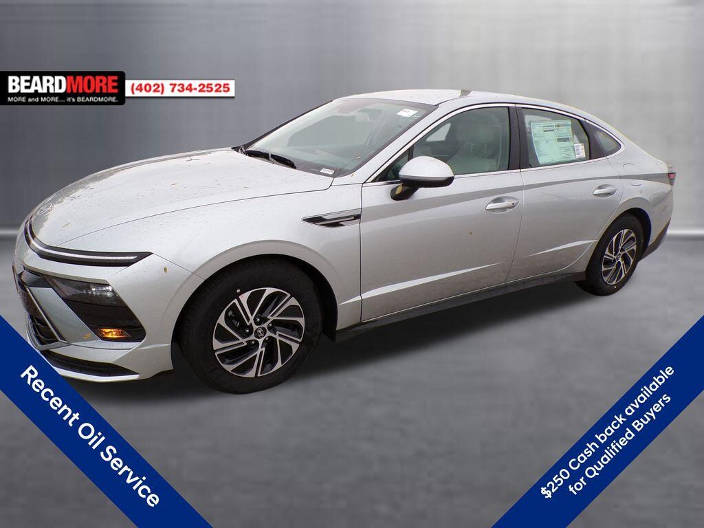 New 2026 Hyundai Sonata Hybrid Blue Sedan