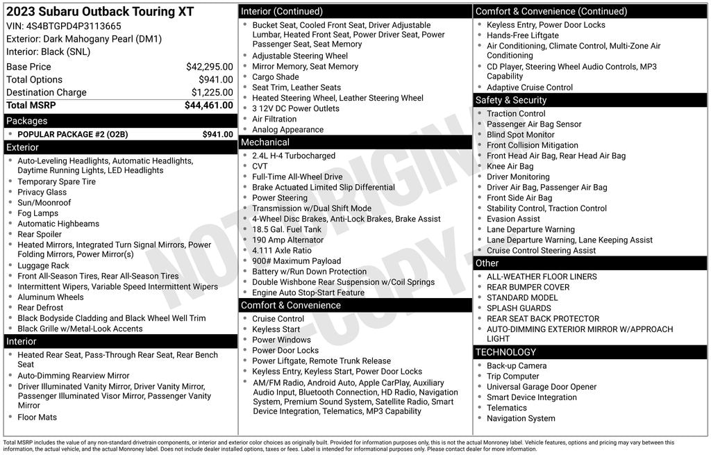 Used 2023 Subaru Outback Touring XT SUV