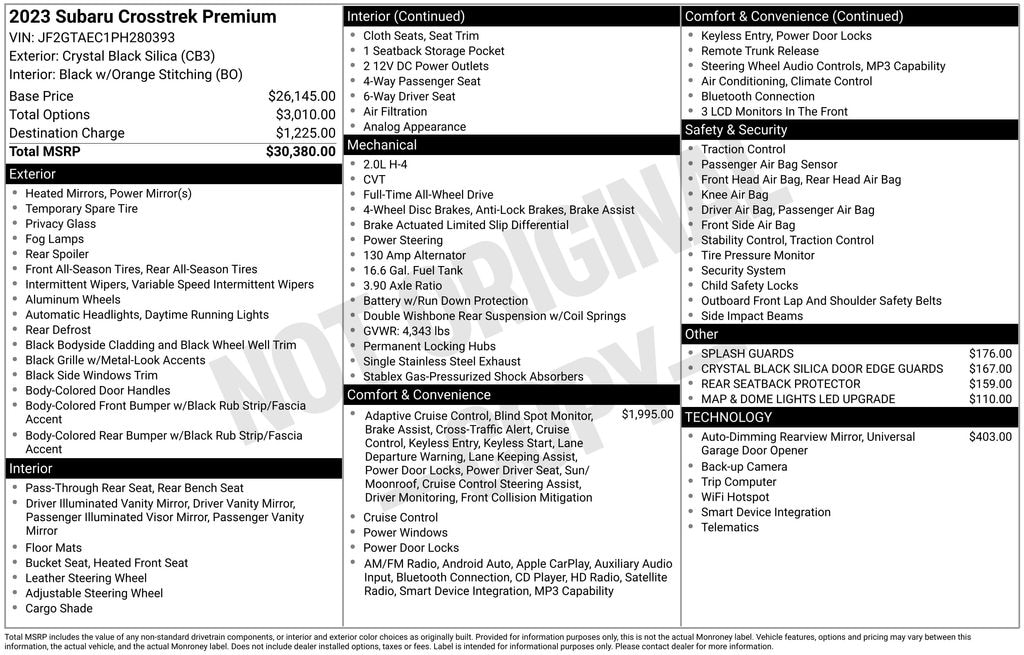 Certified 2023 Subaru Crosstrek Premium SUV