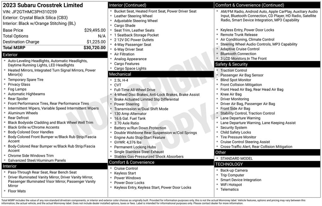 Used 2023 Subaru Crosstrek Limited SUV