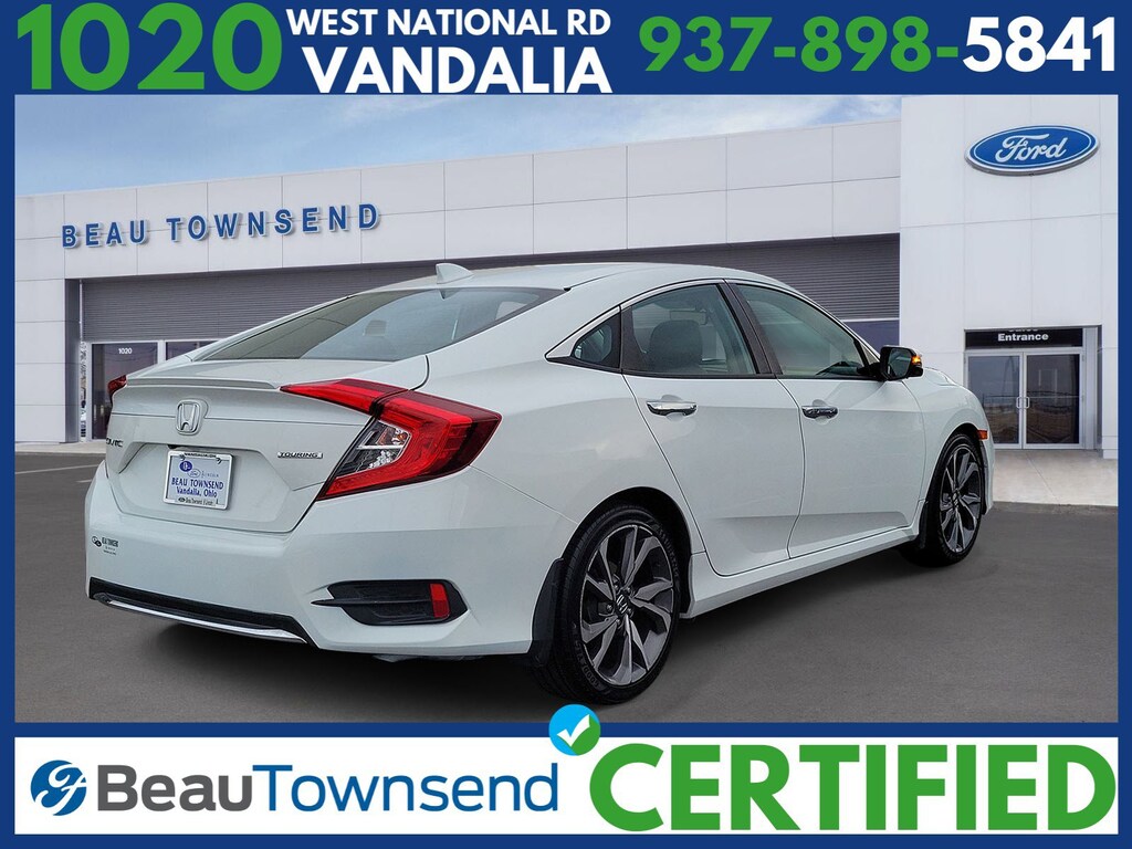 Certified 2019 Honda Civic Sedan Touring Touring CVT