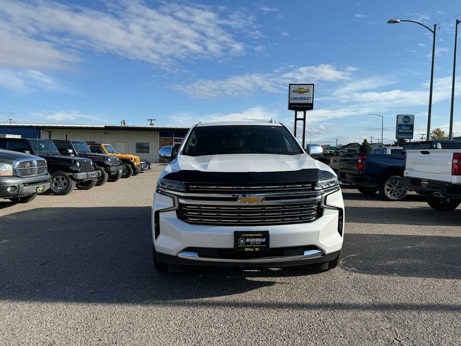 Used 2021 Chevrolet Tahoe Premier with VIN 1GNSKSKT5MR306559 for sale in Dillon, MT