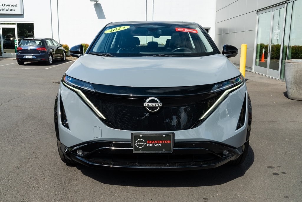 Certified 2023 Nissan Ariya Platinum+ with VIN JN1DF0CD6PM705986 for sale in Beaverton, OR