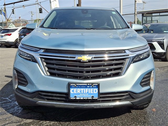 Certified 2022 Chevrolet Equinox LT with VIN 2GNAXUEV1N6108113 for sale in Yonkers, NY