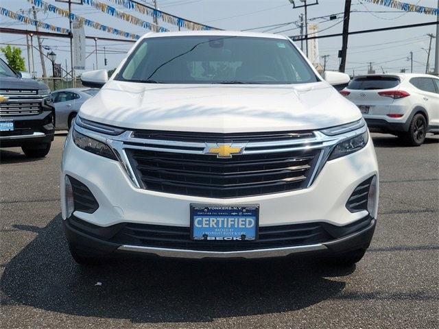 Certified 2022 Chevrolet Equinox LT with VIN 3GNAXUEV3NL232704 for sale in Yonkers, NY