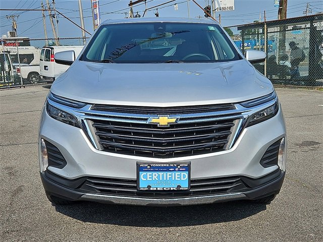 Certified 2022 Chevrolet Equinox LT with VIN 3GNAXUEV6NL242501 for sale in Yonkers, NY
