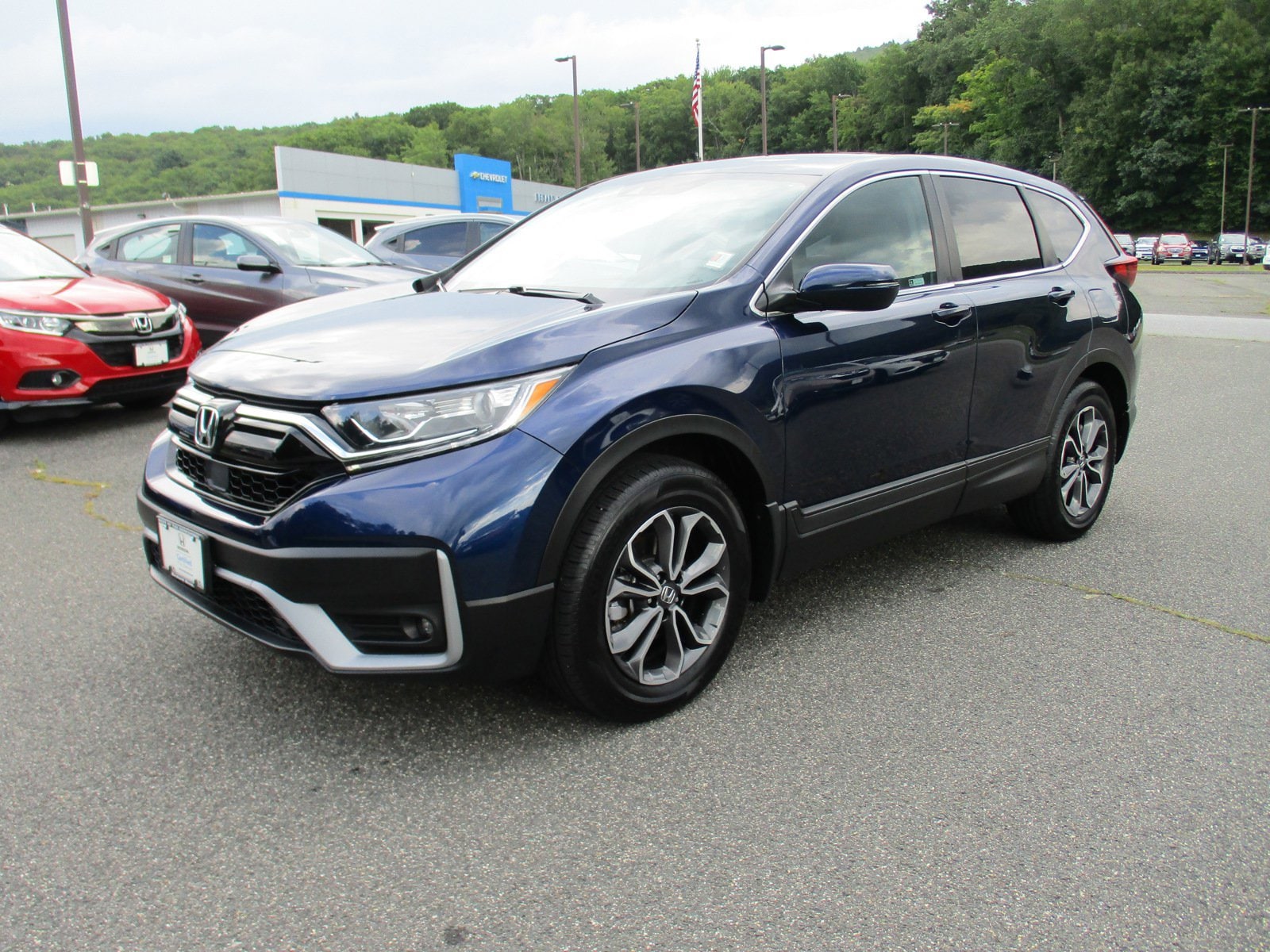 Used 2022 Honda CR-V EX with VIN 2HKRW2H51NH640276 for sale in Cheshire, MA