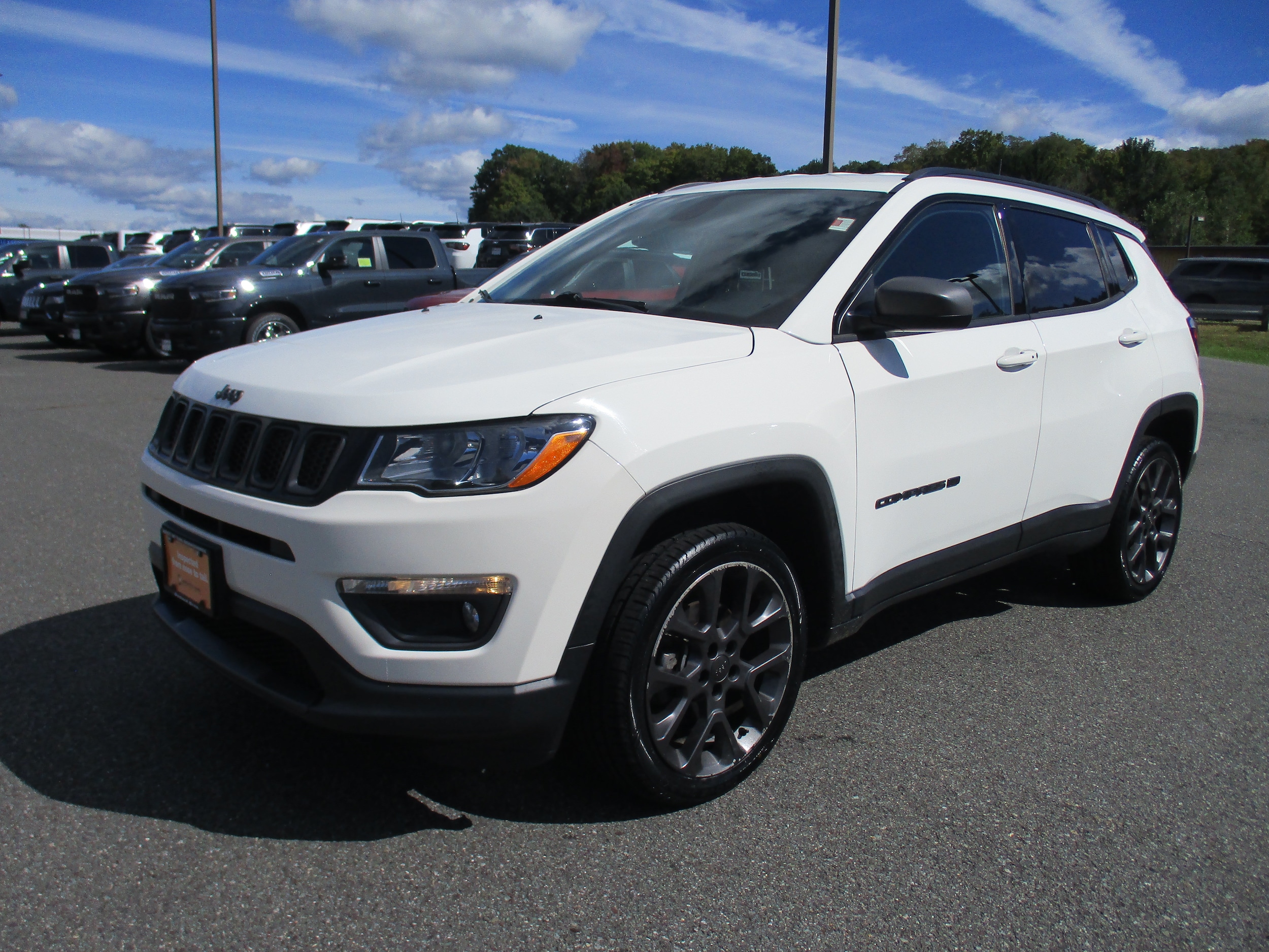 Certified 2021 Jeep Compass 80th Spec. Edition with VIN 3C4NJDEB8MT566789 for sale in Cheshire, MA