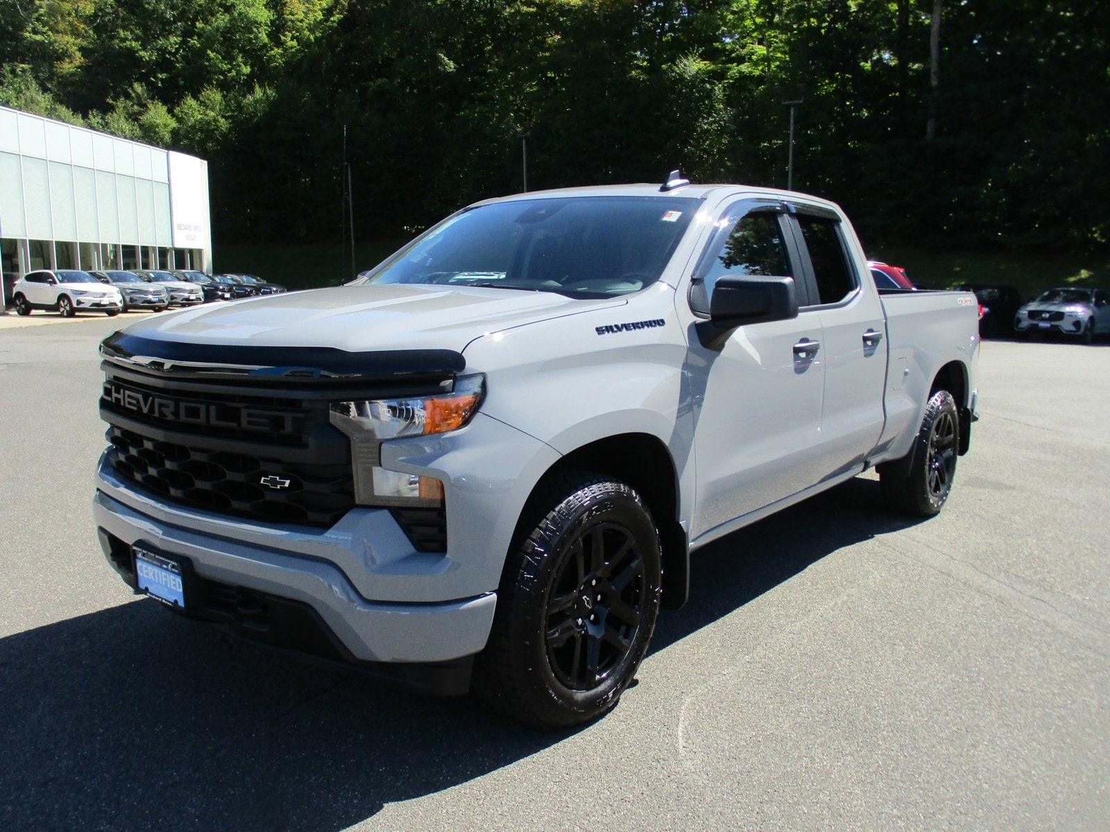 Certified 2024 Chevrolet Silverado 1500 Custom with VIN 1GCRDBEK1RZ268128 for sale in Cheshire, MA