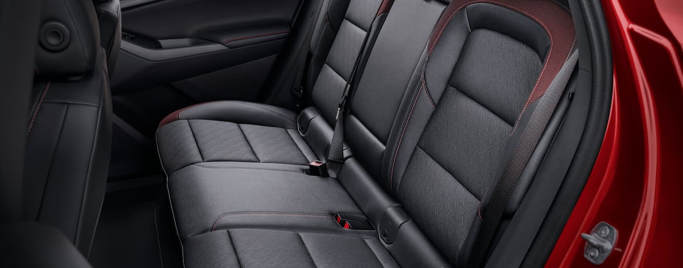 The rear seating in a 2025 Chevy Equinox RS for sale near Greenfield.