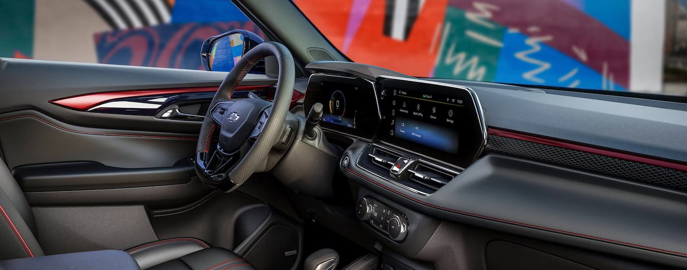 The interior of a 2024 Chevy Trailblazer RS.