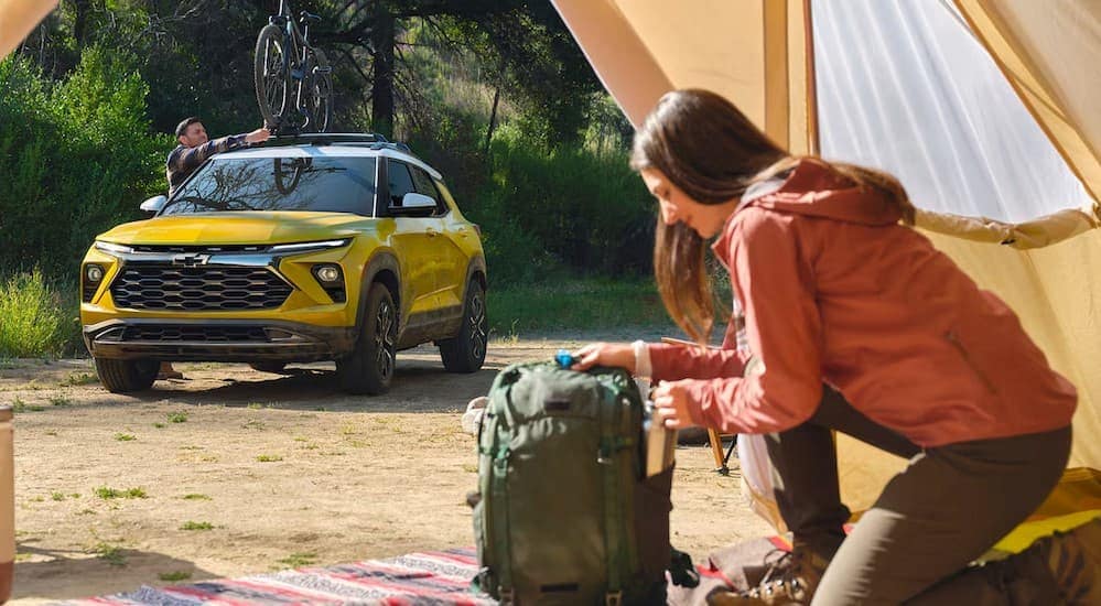 Chevy%20Trailblazer%20for%20sale%20-%202025%20Chevy%20Trailblazer%20ACTIV%20-%20Tents.jpg A yellow 2025 Chevy Trailblazer ACTIV is shown parked near a tent.