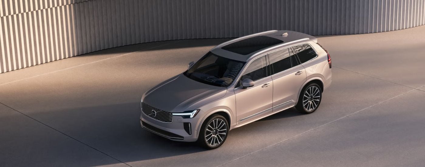 Overhead view of a tan 2025 Volvo XC90 for sale near Lenox.