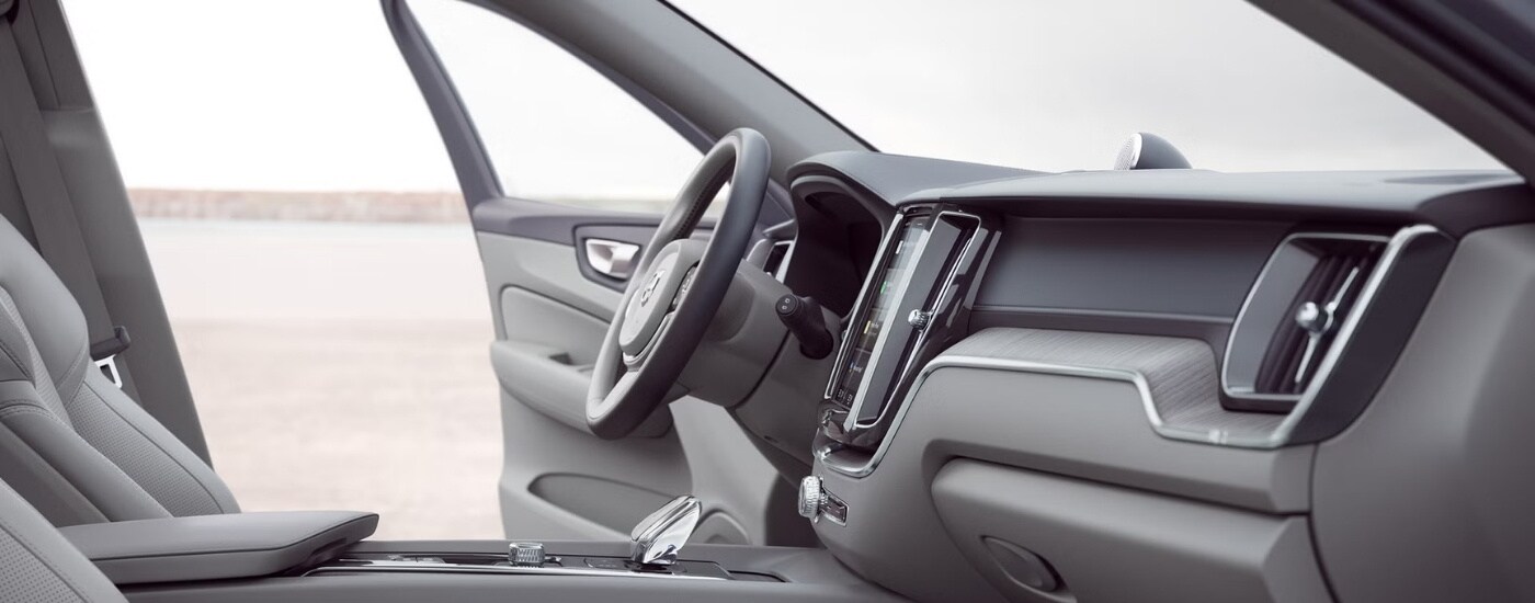 Side view of the cabin of a 2025 Volvo XC60 for sale in Cheshire.