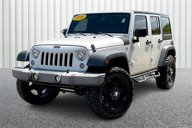 Used 2016 Jeep Wrangler Unlimited Sport S with VIN 1C4BJWDGXGL132658 for sale in Bedford, IN