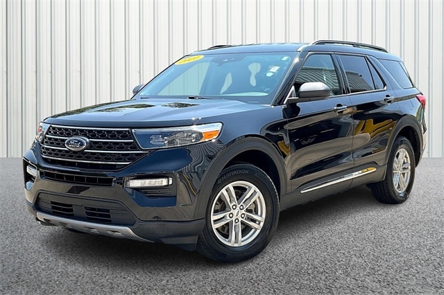 Used 2022 Ford Explorer XLT with VIN 1FMSK8DH5NGA25973 for sale in Bedford, IN