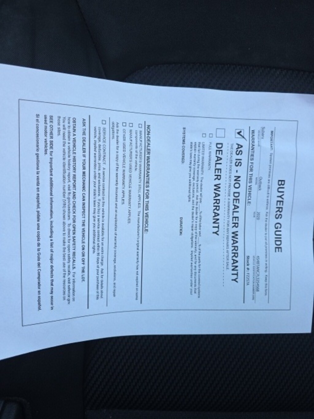 Used 2020 Subaru Outback Limited SUV