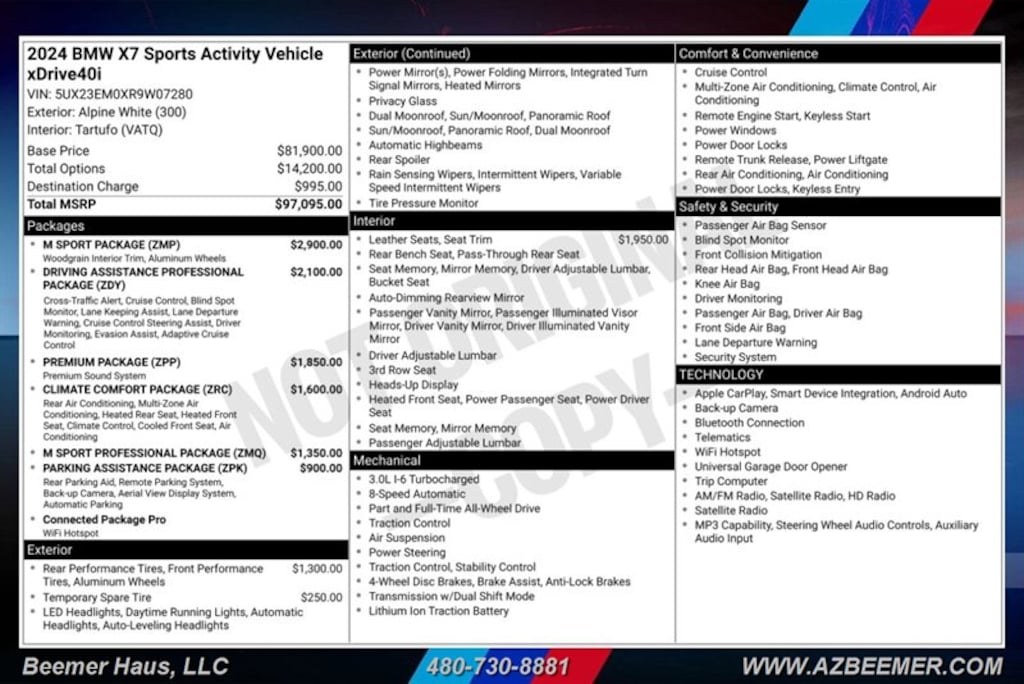 Certified 2024 BMW X7 xDrive40i SUV