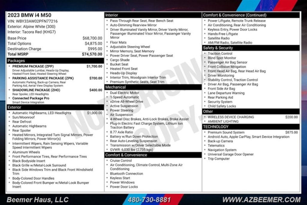 Certified 2023 BMW i4 M50 Gran Coupe