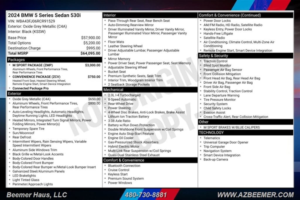 Used 2024 BMW 530i Sedan