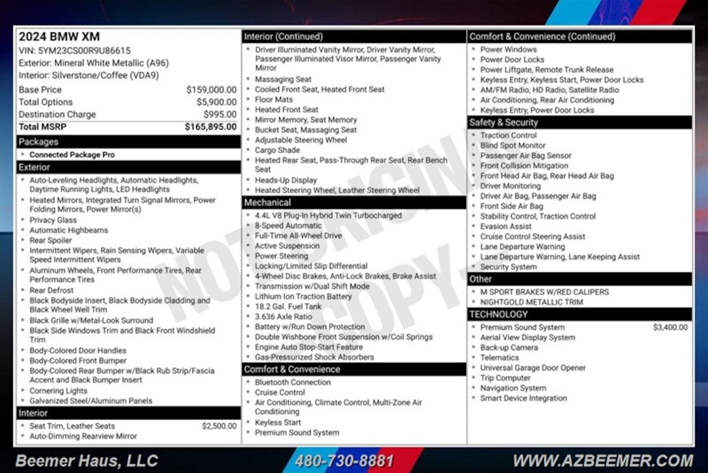 Certified 2024 BMW XM SUV
