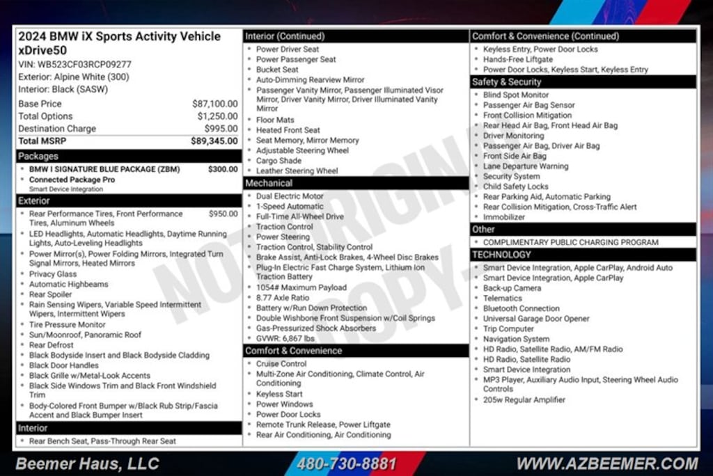 Certified 2024 BMW iX xDrive50 SUV