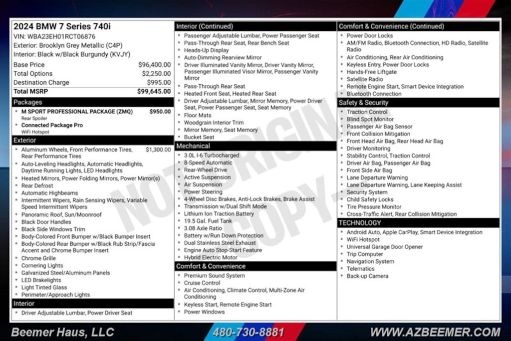 Used 2024 BMW 740i Sedan
