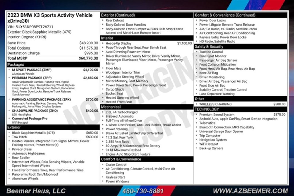 Certified 2023 BMW X3 xDrive30i SUV