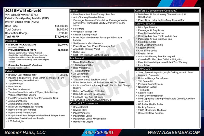 Certified 2024 BMW i5 eDrive40 Sedan