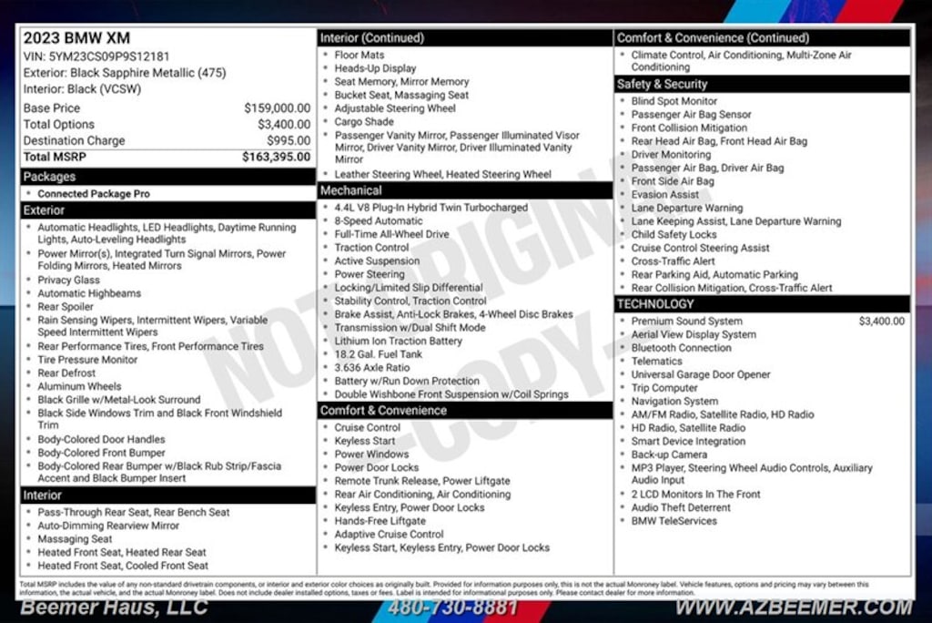 Certified 2023 BMW XM SUV