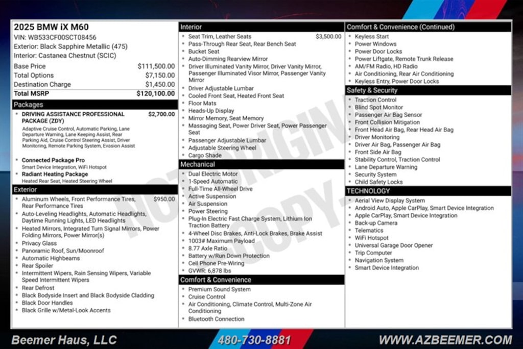 Certified 2025 BMW iX M60 SUV