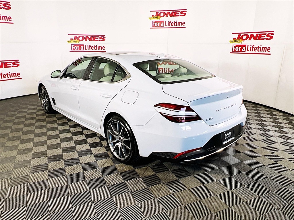 Certified 2022 GENESIS G70 Standard with VIN KMTG34TAXNU103428 for sale in Fallston, MD