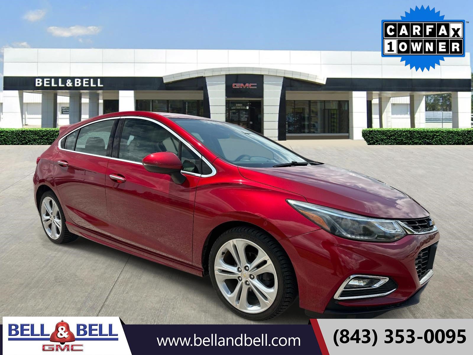 Used 2018 Chevrolet Cruze Premier with VIN 3G1BF6SM3JS526345 for sale in Little River, SC