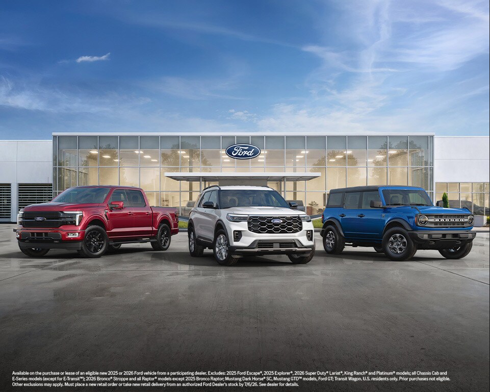 Ford American Value for American Values - Employee Pricing on most new 2025 and 2026 Ford vehicles at Bell Ford