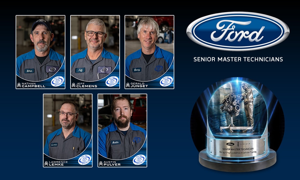 5 Ford Senior Master Technicians at Bell Ford Arlington, Wisconsin