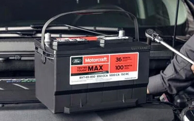 Motorcraft battery installation at Bell Ford in Arlington WI