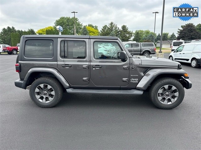 Used 2019 Jeep Wrangler Unlimited Sahara with VIN 1C4HJXEG6KW507208 for sale in Arlington, WI