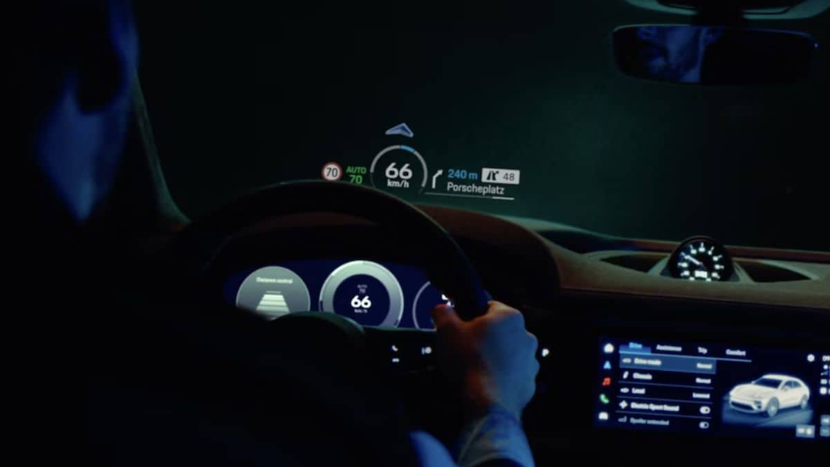 Porsche Macan Electric AR head-up display