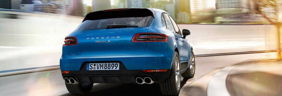 2018 Porsche Macan Rear 3/4 view