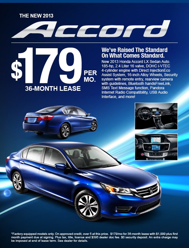 2013 Honda Accord Lease Special Phoenix AZ