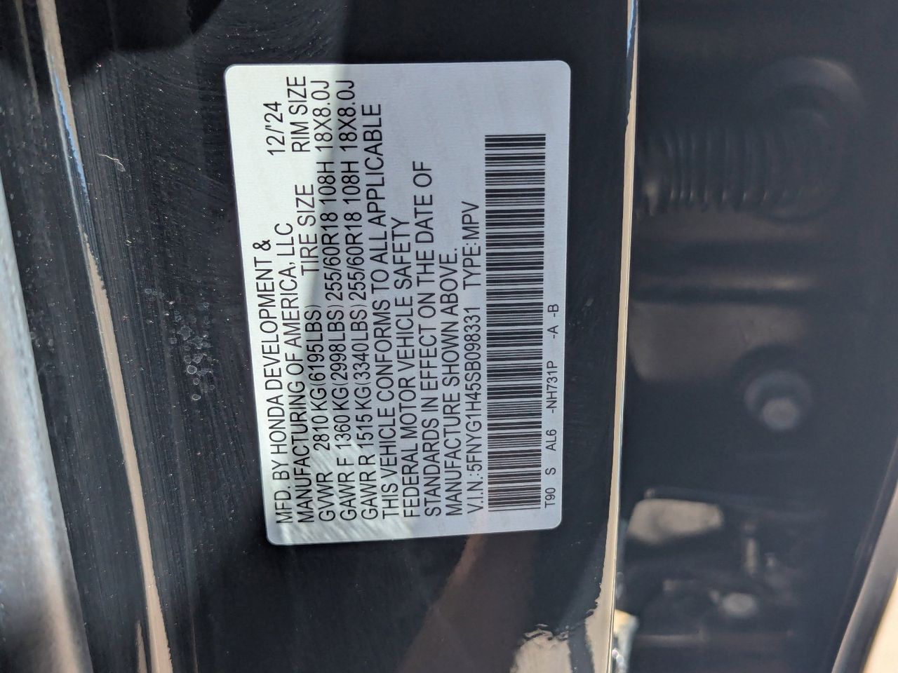 2025 Honda Pilot EX-L - Photo 34